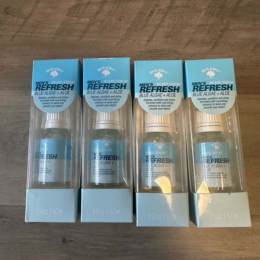 Men’s Refresh Blue Algae and Aloe Beard Serum x 4